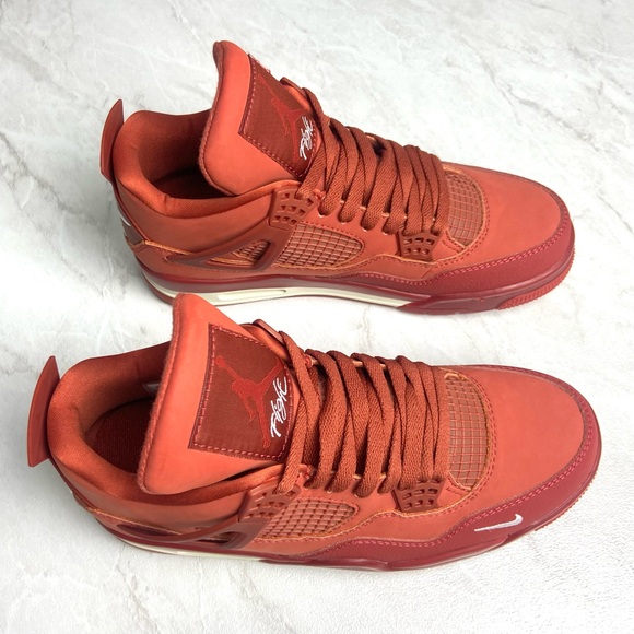 Jordan 4 Brick by Brick -Men Athletic Retro Mid Sneakers Shoes - Picture 1 of 10